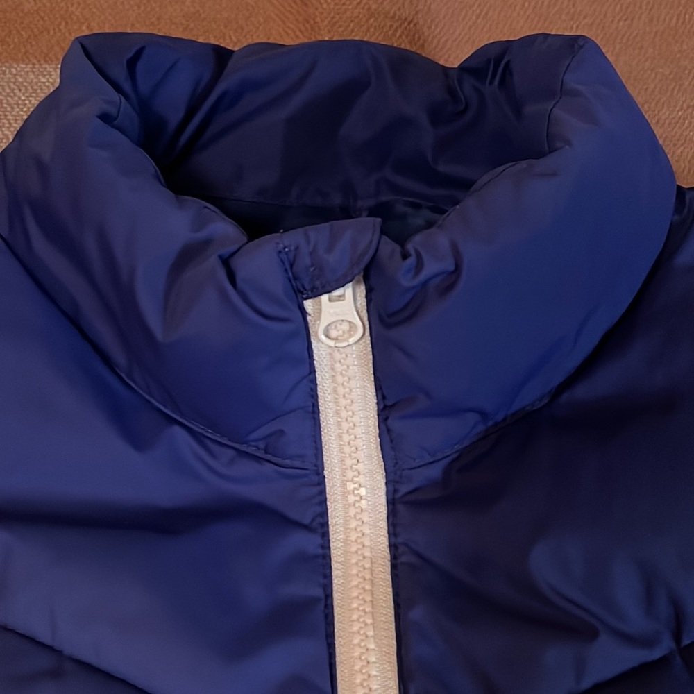 High-Lo Gap Blue Vest, zip pockets, XL - Picture 4 of 14